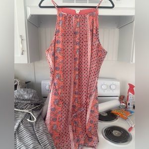 Gap coral and blue dress